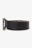 Saint Laurent Brown Leather Celtic Monogram Belt