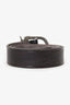 Saint Laurent Brown Leather Celtic Monogram Belt