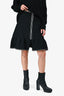 Sandro Black Zipper Detail Skirt Size 1