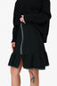 Sandro Black Zipper Detail Skirt Size 1