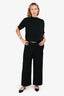 Derek Lam 10 Crosby Black Pleated Knee Length Pants Size S