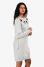 MCQ Alexander McQueen 2015 Grey/Black Sequin Swallow Bird Sweater Dress Size XXS