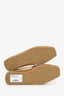 Jimmy Choo Beige/Brown Raffia And Leather Espadrille Flats Size 36.5