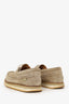 Louis Vuitton Taupe Suede Boat Shoes Size 8.5 Mens