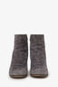 Gianvito Rossi Grey Suede Ankle Boots Size 36.5