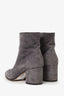 Gianvito Rossi Grey Suede Ankle Boots Size 36.5