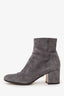 Gianvito Rossi Grey Suede Ankle Boots Size 36.5