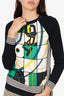 Hermès Silk Cashmere/Silk Printed Sweater Size 34