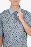 Hermès Blue Printed Polo Shirt Size M