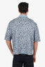 Hermès Blue Printed Polo Shirt Size M