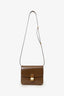 Celine Brown Leather Small Box Crossbody Bag