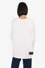 Welldone White Logo Crew Sweater Size  XL