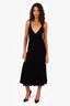 Sandro Black Knit Strappy Midi Dress Size 3
