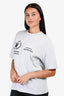 Balenciaga 2020 Grey 'World Food Programme' Printed T-Shirt Size XS