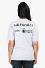 Balenciaga 2020 Grey 'World Food Programme' Printed T-Shirt Size XS