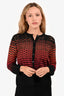 M Missoni Black/Orange Knit Button Cardigan Size 38