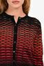 M Missoni Black/Orange Knit Button Cardigan Size 38