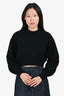 Alexander Wang Black Sheer Panelled Sweater Est. Size XS