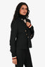 Smythe Black Double Breasted Cropped Blazer Size 2