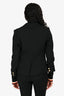 Smythe Black Double Breasted Cropped Blazer Size 2