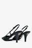 Gucci Black GG Embellished Slingback Heels Size 36.5