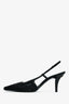 Gucci Black GG Embellished Slingback Heels Size 36.5