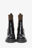 Louis Vuitton Black/Brown Patent Nano Monogram Ankle Star Trail Boots Size 37