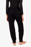 Louis Vuitton Black Drawstring Size Zipper Jogging Pant Size 44