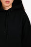 Balenciaga Black Cotton Logo Back Hoodie Size XS Mens
