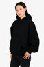 Balenciaga Black Cotton Logo Back Hoodie Size XS Mens