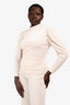 A.L.C. Cream Corduroy Mock Neck Sweater Size 8