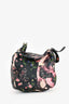 Givenchy Black Floral Leather Pandora Wristlet Pouch