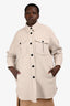 Isabel Marant Etoile Cream/Light Grey Wool Blend Jacket Est. Size M