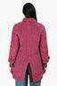 Sacai Pink Cotton Shearling Lapeled Coat Size 1