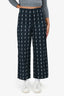Akris Punto Navy Blue/White Sailboat Printed Pants Size 6 US