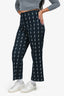 Akris Punto Navy Blue/White Sailboat Printed Pants Size 6 US