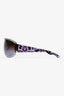 Versace Purple/Black Medusa Print Sides Shield Sunglasses