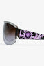 Versace Purple/Black Medusa Print Sides Shield Sunglasses