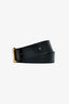 Hermes 2011 Black/Orange Reversible 'H' Belt 95 GHW