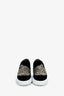 Alexander McQueen Black Suede Crystal Slip On Shoes Size 38