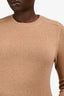 Loro Piana Brown Baby Cashmere Sweater Dress Size 40