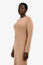 Loro Piana Brown Baby Cashmere Sweater Dress Size 40