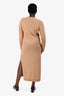 Loro Piana Brown Baby Cashmere Sweater Dress Size 40