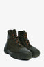 Hermès Forest Green Nylon 'Fresh' Combat Boots Size 41 Mens