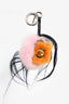 Fendi Pink/Blue Fur Mini Monster Keychain