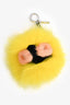 Fendi Yellow Fur Monster Keychain