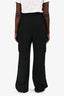 Rick Owens Black Virgin Wool Blend Cargo Thin Trousers Size 50 IT Mens
