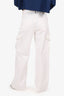Agolde White Denim Cargo White Leg Jeans Size 26