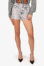 Rag & Bone Grey Jean Printed Shorts Size S