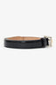 Dolce and Gabbana Black Patent Leather Thin Belt Size 80 cm